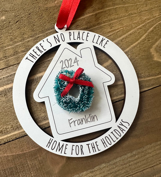 there's no place like home ornament, 2024 ornament, housewarming gift, new home ornament, moving ornament