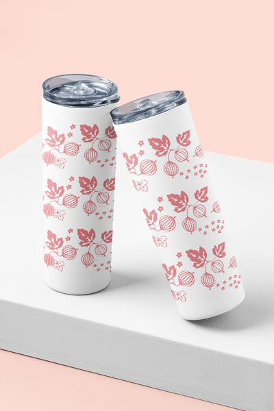 Pyrex Inspired Tumbler: Retro Floral Stainless Steel Drinkware- choose design