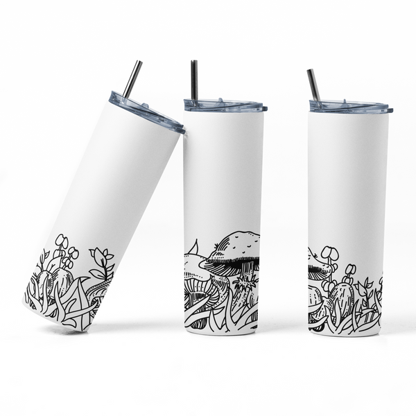 Pyrex Inspired Tumbler: Retro Floral Stainless Steel Drinkware- choose design