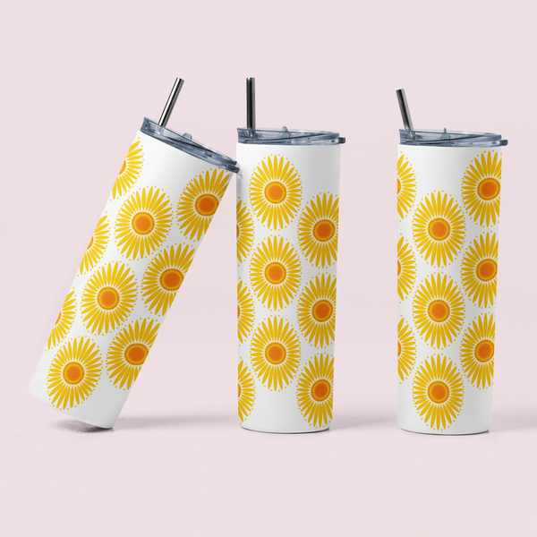 Pyrex Inspired Tumbler: Retro Floral Stainless Steel Drinkware- choose design