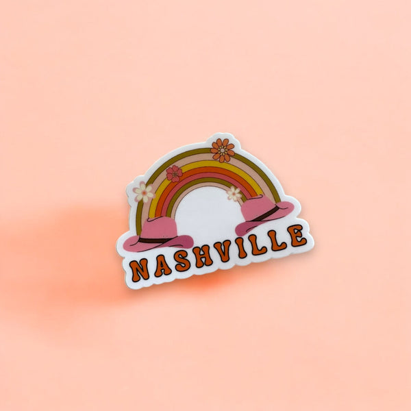 Nashville Cowboy Rainbow Sticker