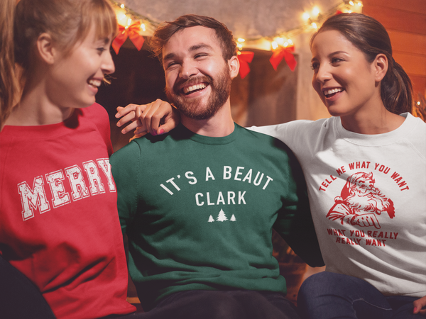 Merry Varsity Style Christmas Sweatshirt