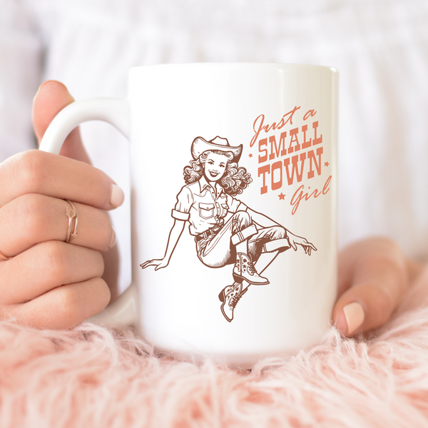 Western Cowgirl Mug- Just a Small Town Girl