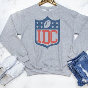 I Don't Care Football sweatshirt -IDC