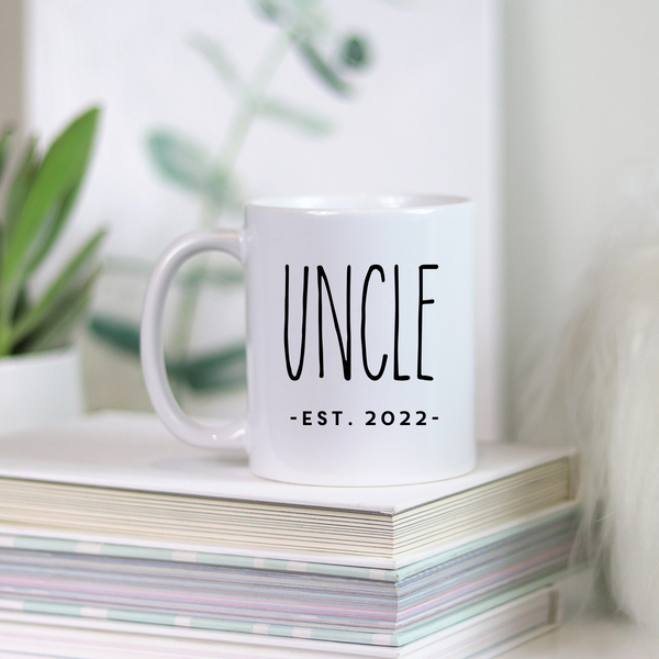 New Uncle with Custom Year Option Ceramic Mug