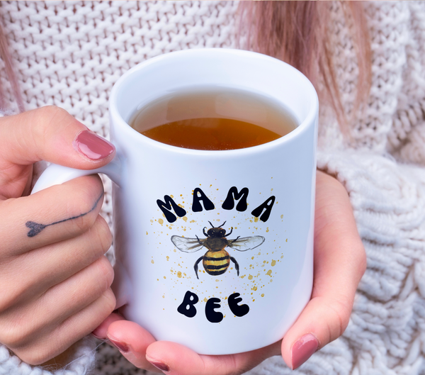 Mama Bee Ceramic Mug, Wine Tumbler or Skinny Tumbler