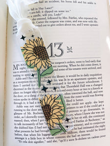 Typo Lettering Co - Acrylic Bookmarks-UV DTF-5 styles: Sunflower