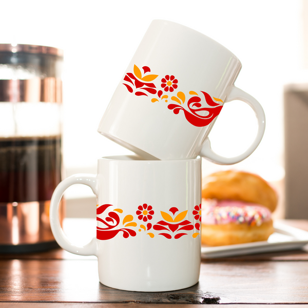 Pyrex Friendship Mug, Pyrex Friendship Design, Retro Pyrex, retro inspired mug