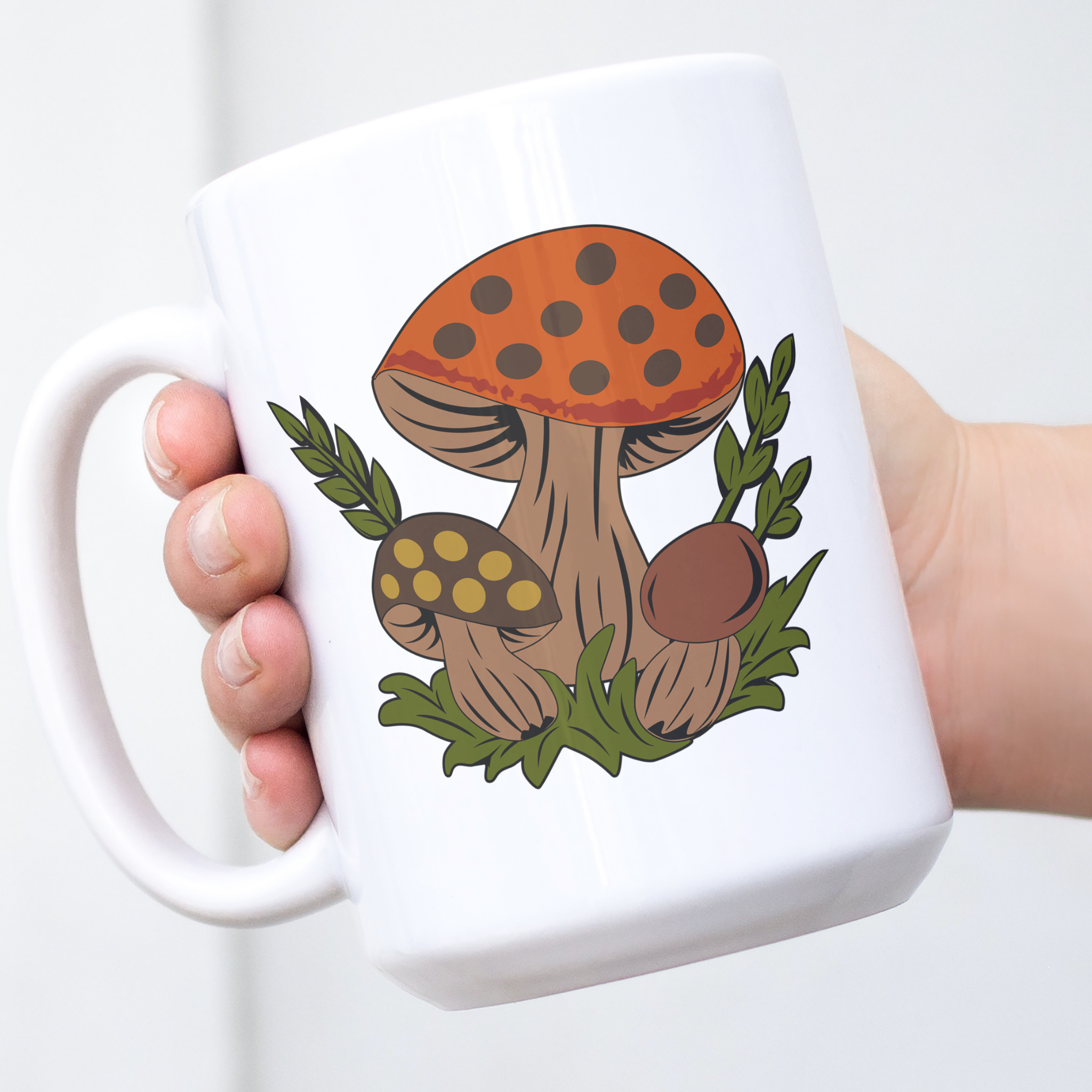 Mushroom Coffee Glass, Mushroom Glass Cups, Mushroom Coffee Cup