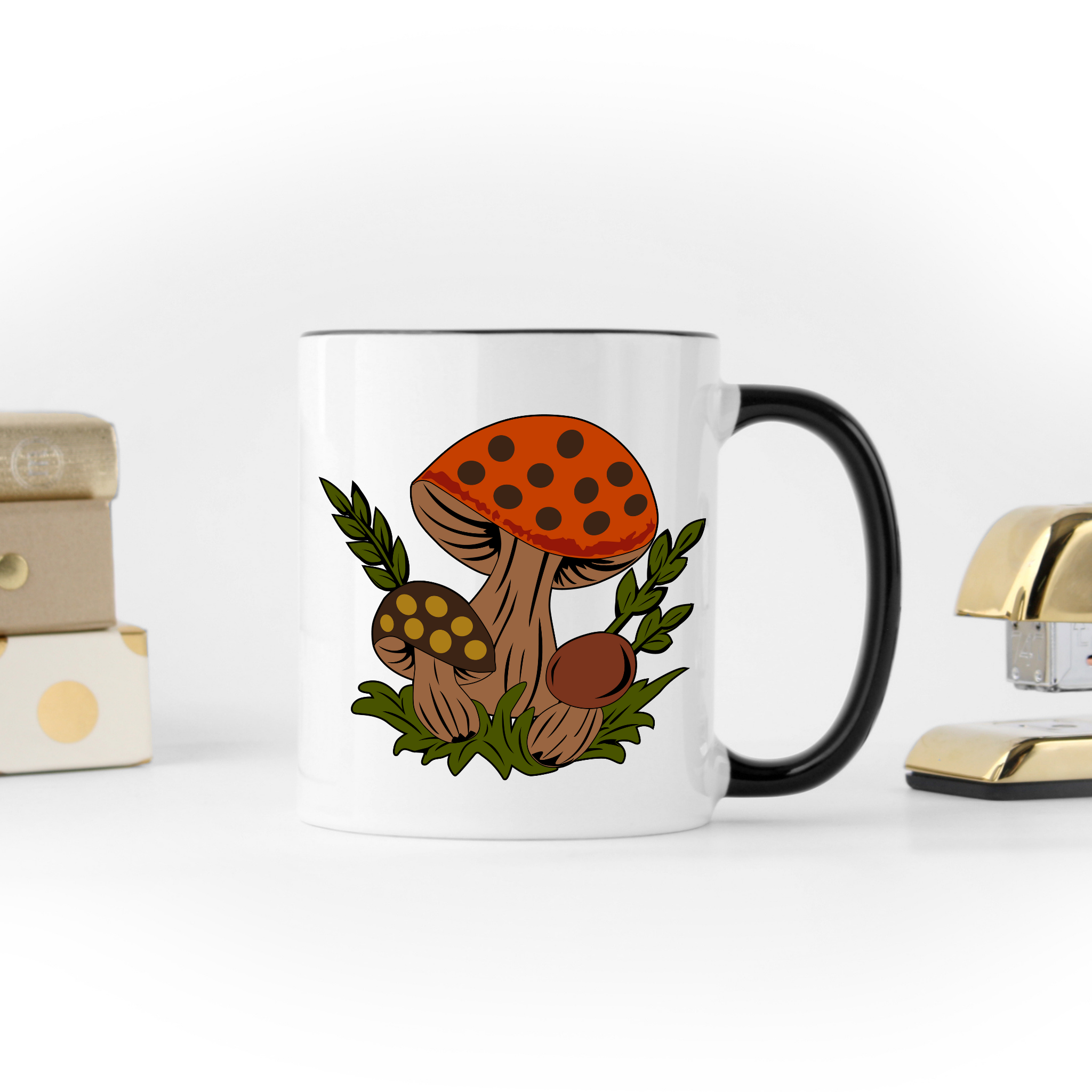 Mushroom Peace Ceramic Coffee Mug – Teepital – Everyday New Aesthetic  Designs