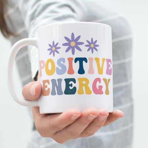 Positive Energy Flower Power 1970s Style Groovin Colors Ceramic Mug
