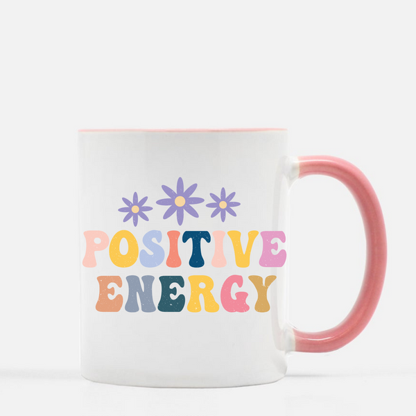 Positive Energy Flower Power 1970s Style Groovin Colors Ceramic Mug