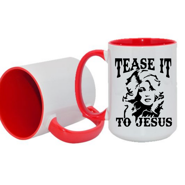 Gift For Country Music Fan, In Dolly We Trust Mug, Dolly Parton Gift, Dolly Mug, Dolly For President, Dolly Parton Gift, Cowgirl, Tease It To Jesus, Big Hair Mug, Hairstylist Gift