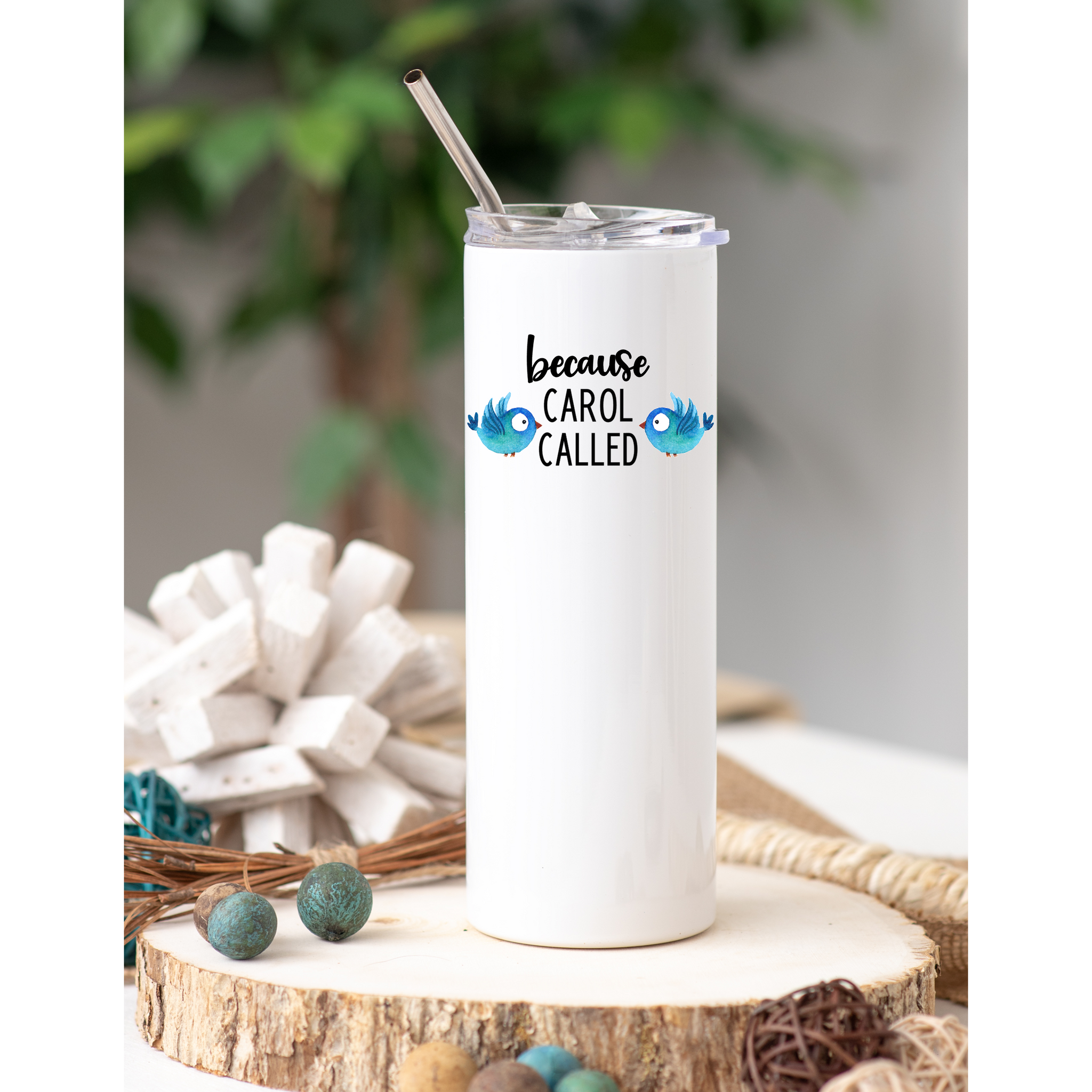 Because Carol Called - Williamson County Snow Day Funny Mug and Tumblers skinny tumbler