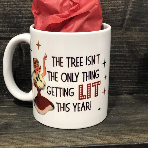 Lit as a Christmas Tree Mug, - With Love Louise
