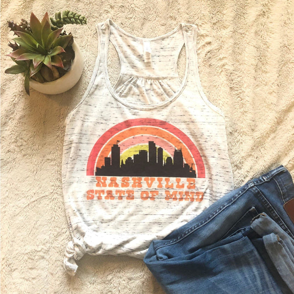 Nashville State of Mind Retro Style Tank Top - With Love Louise