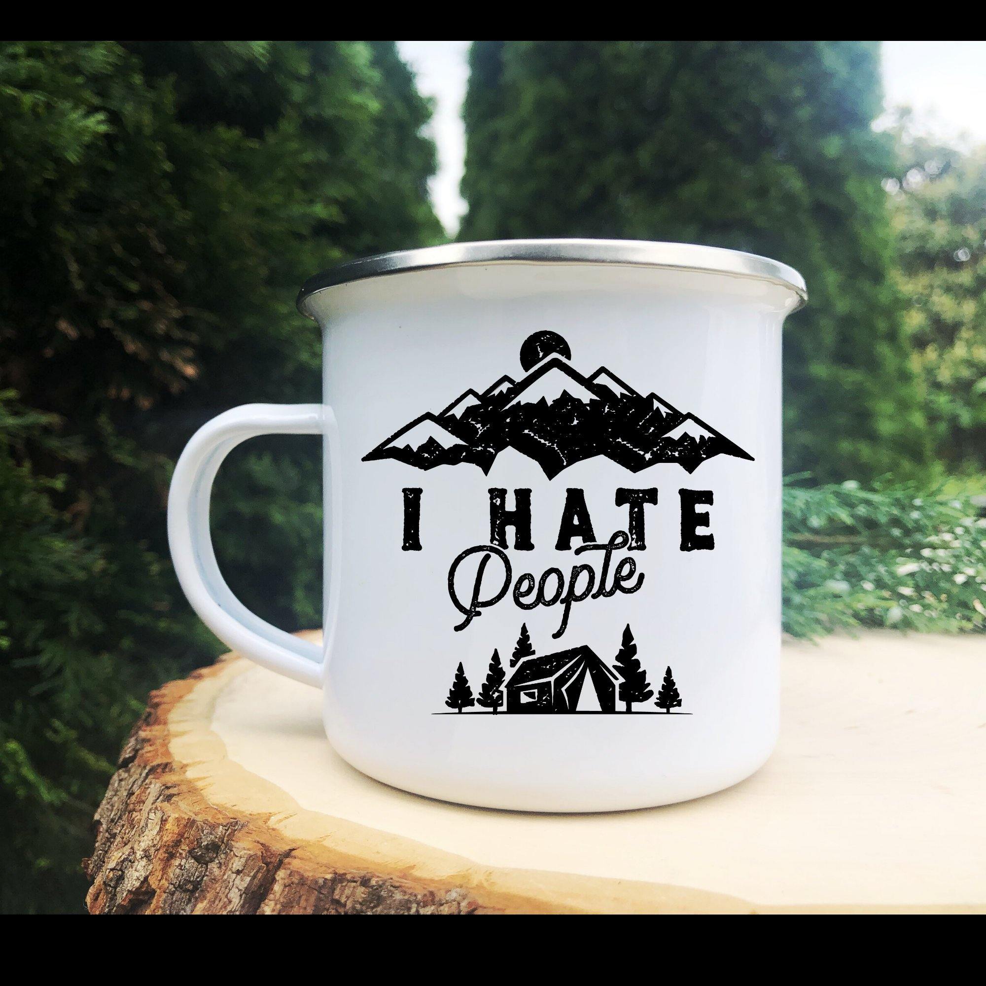 I Hate People Bear Coffee Mug, Funny Camping Coffee Cup – Coffee Mugs Never  Lie