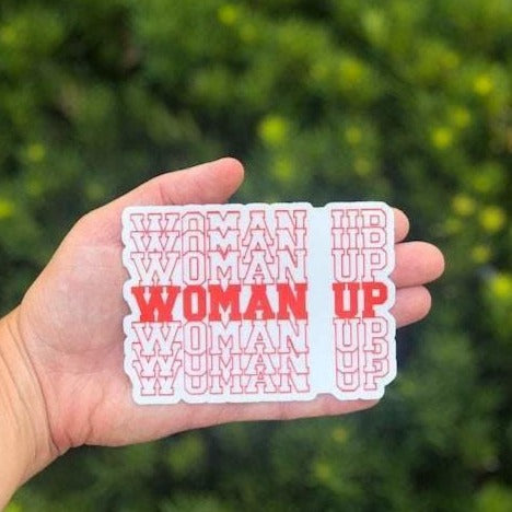 Feminist Woman Up sticker - With Love Louise