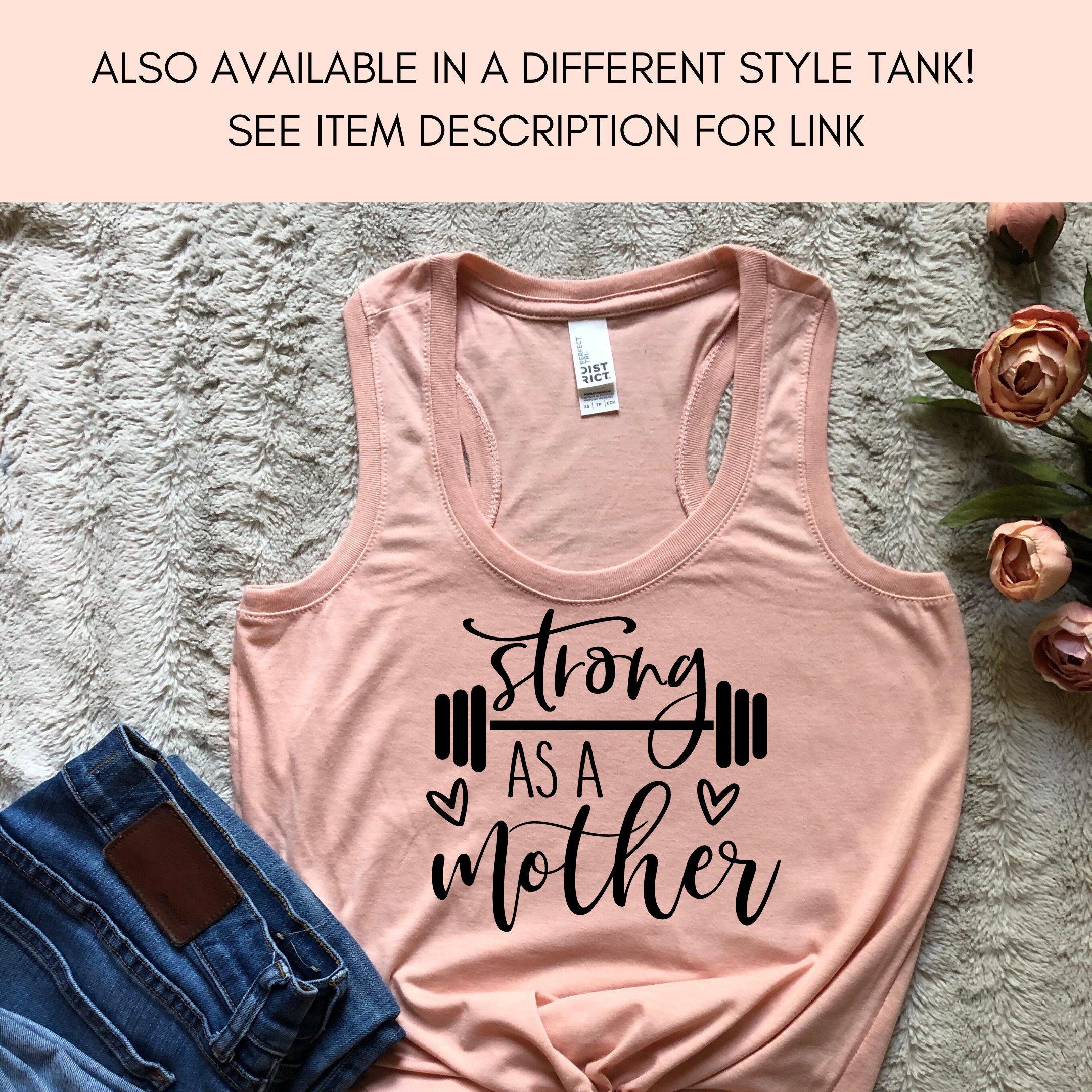 Strong as a Mother Tank - Mom Workout Tank - Exercise Shirt Women