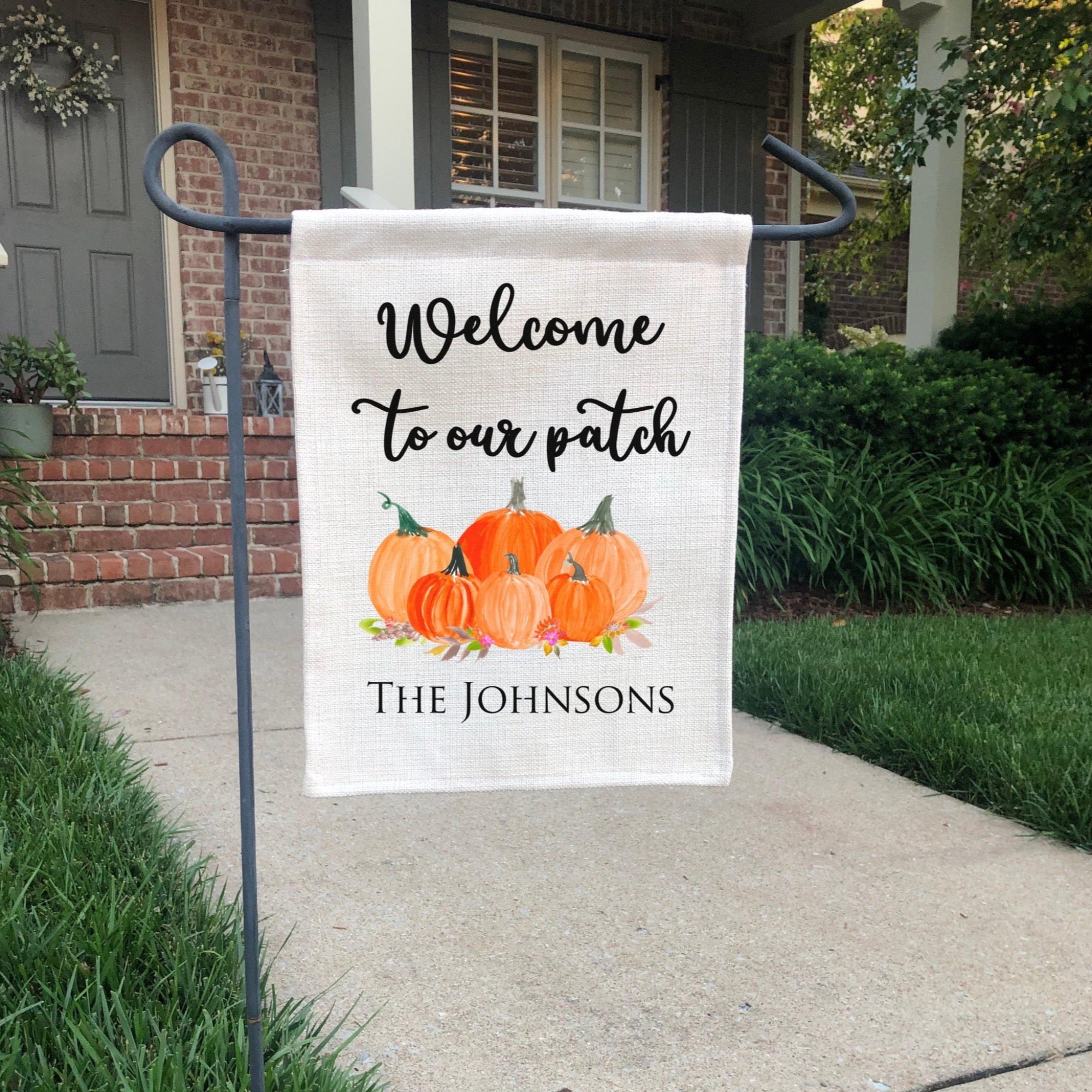 Welcome to our Patch Garden Flag to Personalize