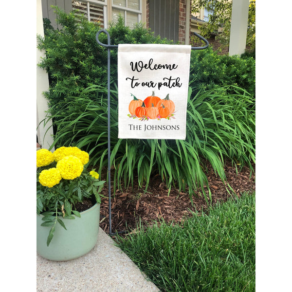 Welcome to our Patch Garden Flag to Personalize