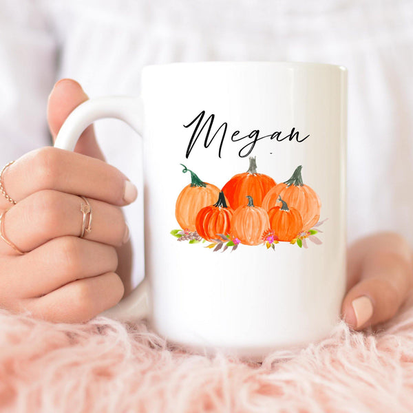 Personalized Pumpkin Mug - With Love Louise