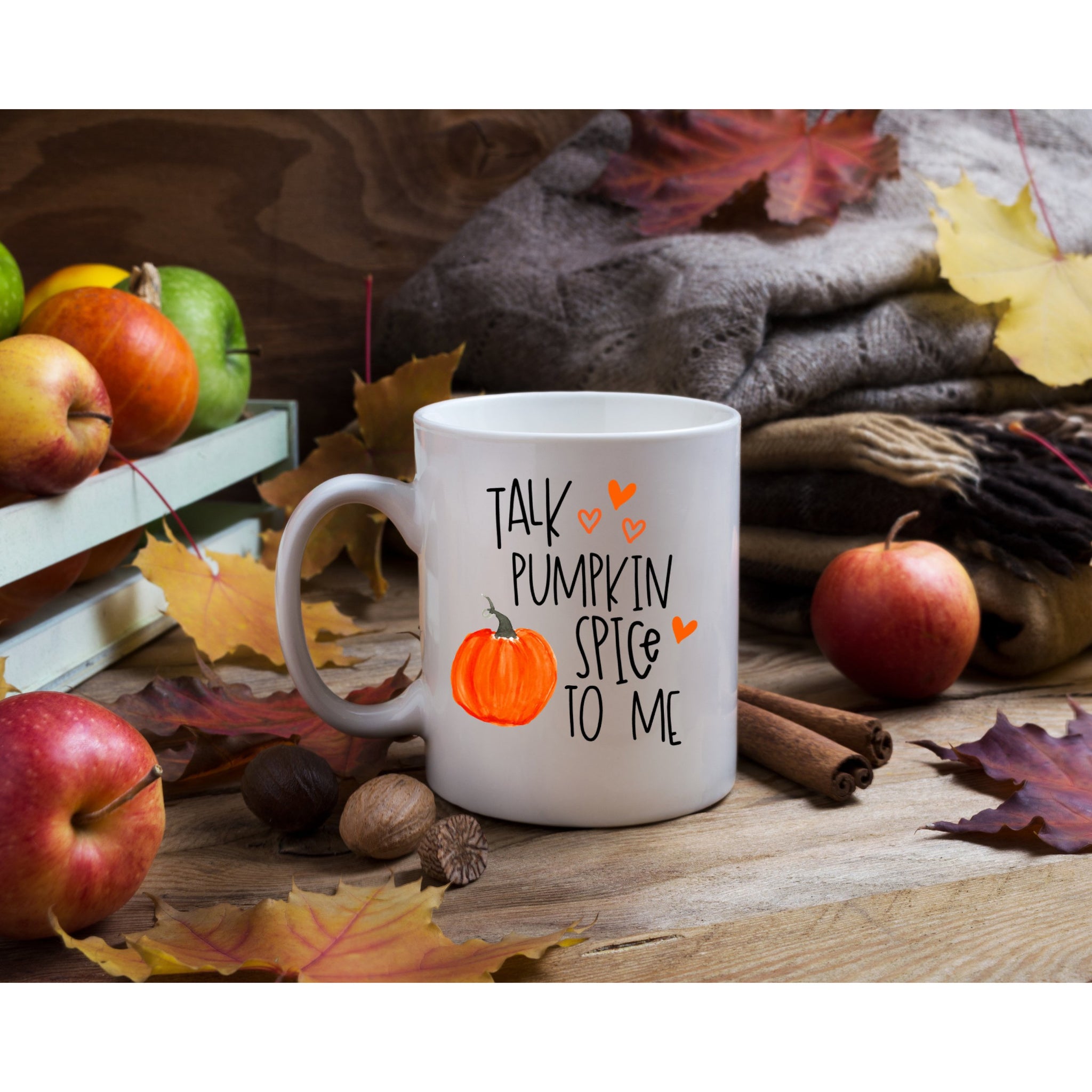 Talk Pumpkin Spice To Me Ceramic Mug
