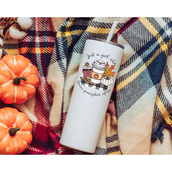 Just a Girl Who Loves Pumpkin Spice Tumbler - With Love Louise