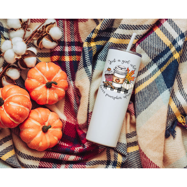 Just a Girl Who Loves Pumpkin Spice Tumbler - With Love Louise
