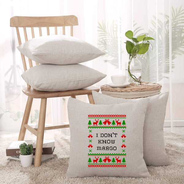 Todd and Margo Christmas Throw Pillow Cover Set