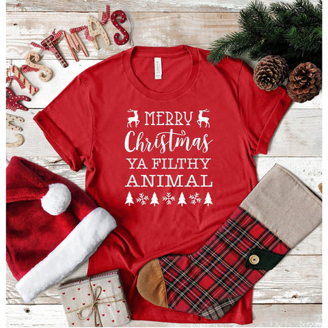 Merry Christmas Ya Filthy Animal Shirt - With Love Louise