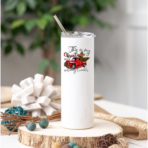 Christmas Movie Tumbler - With Love Louise