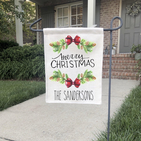 Christmas Welcome Garden Flag - With Love Louise