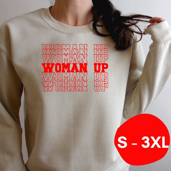 Woman Up Sweatshirt - With Love Louise
