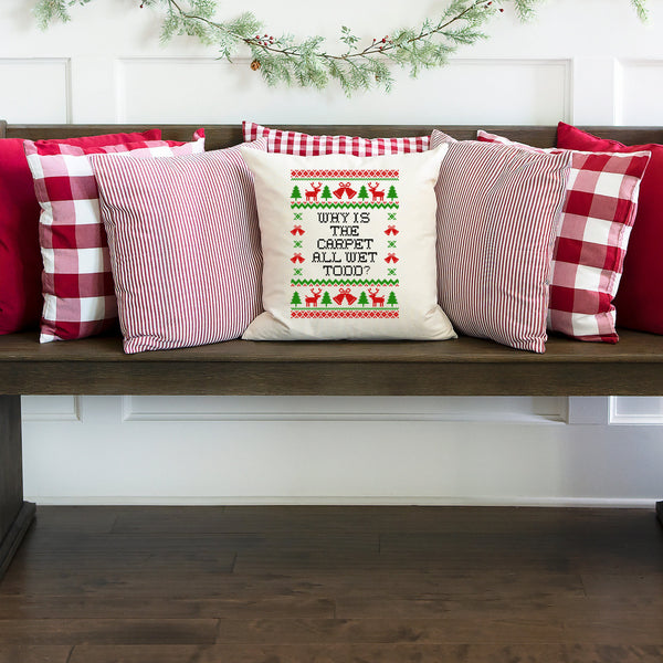 Todd and Margo Christmas Throw Pillow Cover Set