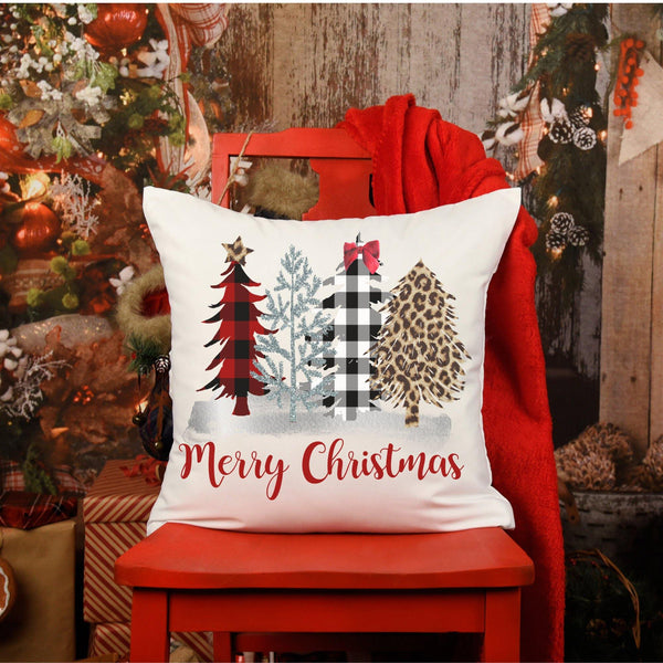 Christmas Tree Throw Pillow Cover