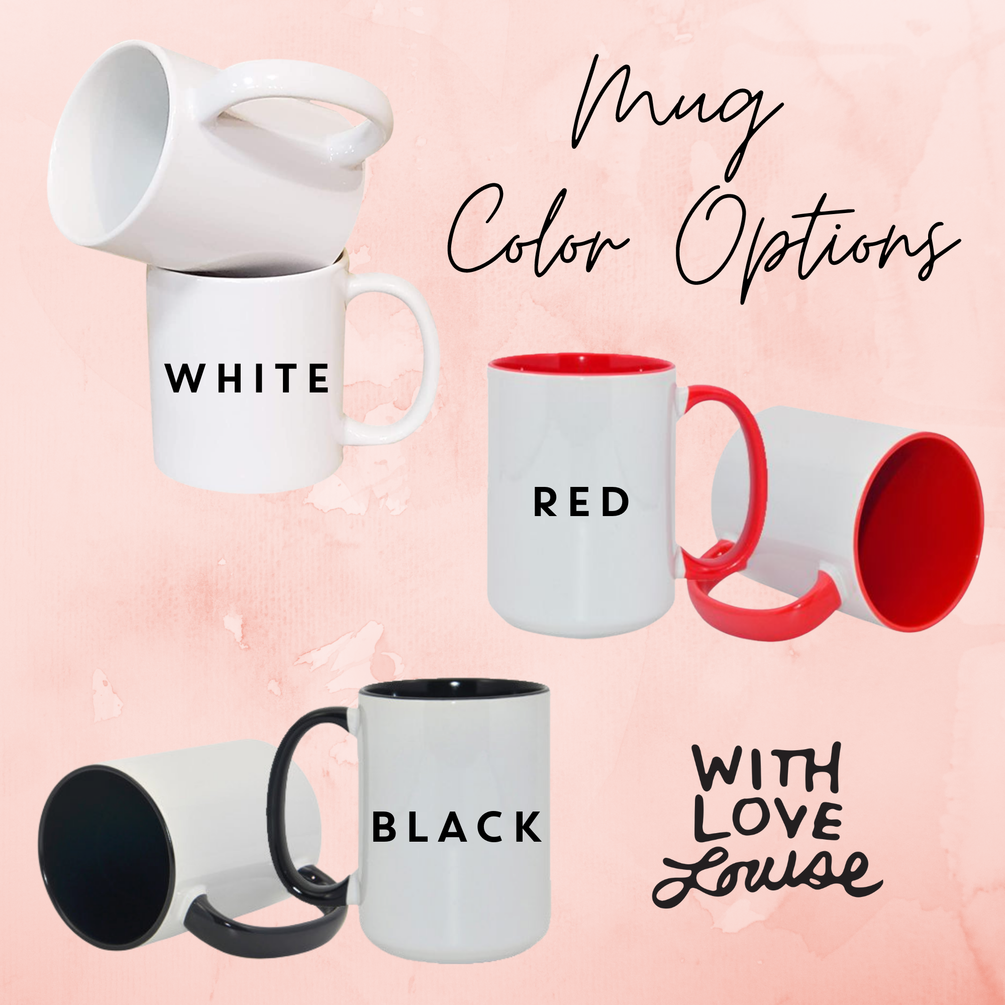 New Mom Date Established Ceramic Mug with Color and Size Options – With  Love Louise